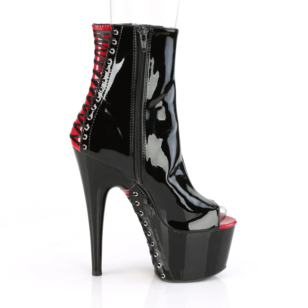 ADORE-1025 Pleaser Black/Red Sexy Platform Shoes (Pole Dancing Heels)