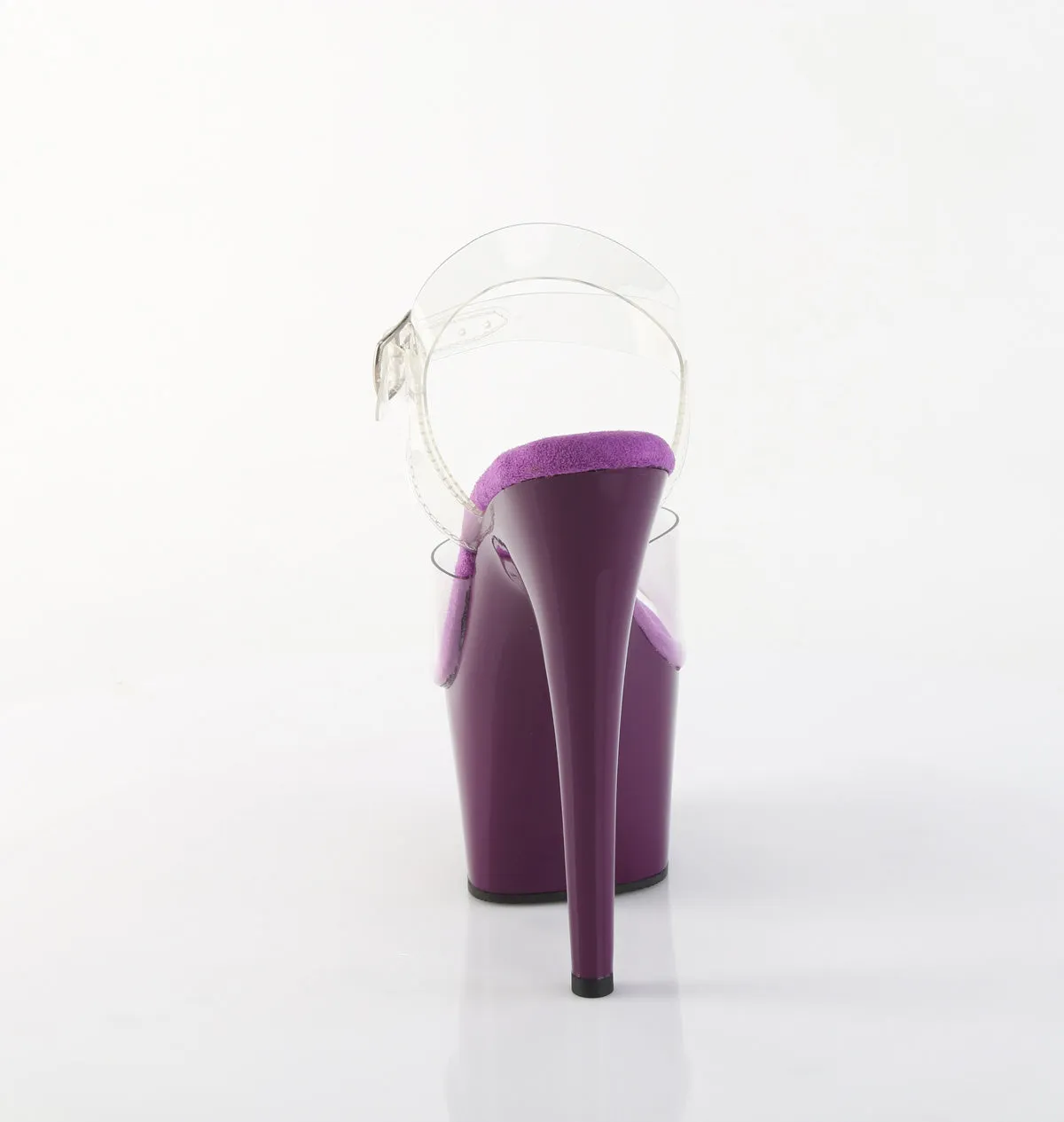 ADORE-708 Pleaser Clear/Purple Sexy Platform Shoes (Pole Dancing Heels)