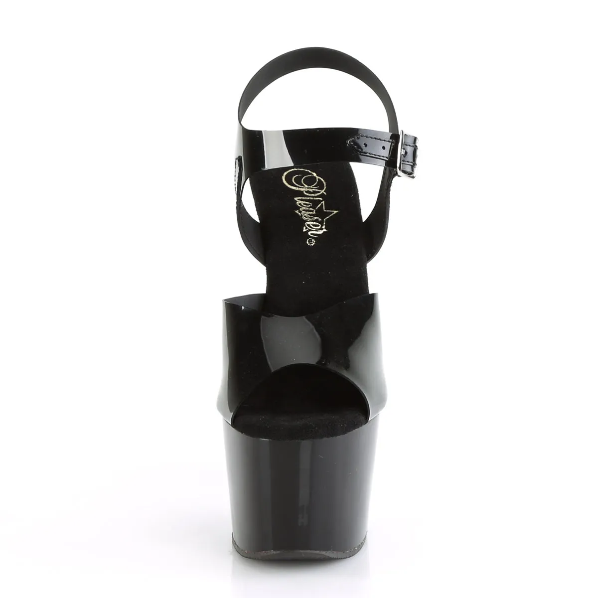 ADORE-708N Pleaser Black (Jelly-Like) TPU Sexy Platform Shoes (Pole Dancing Heels)