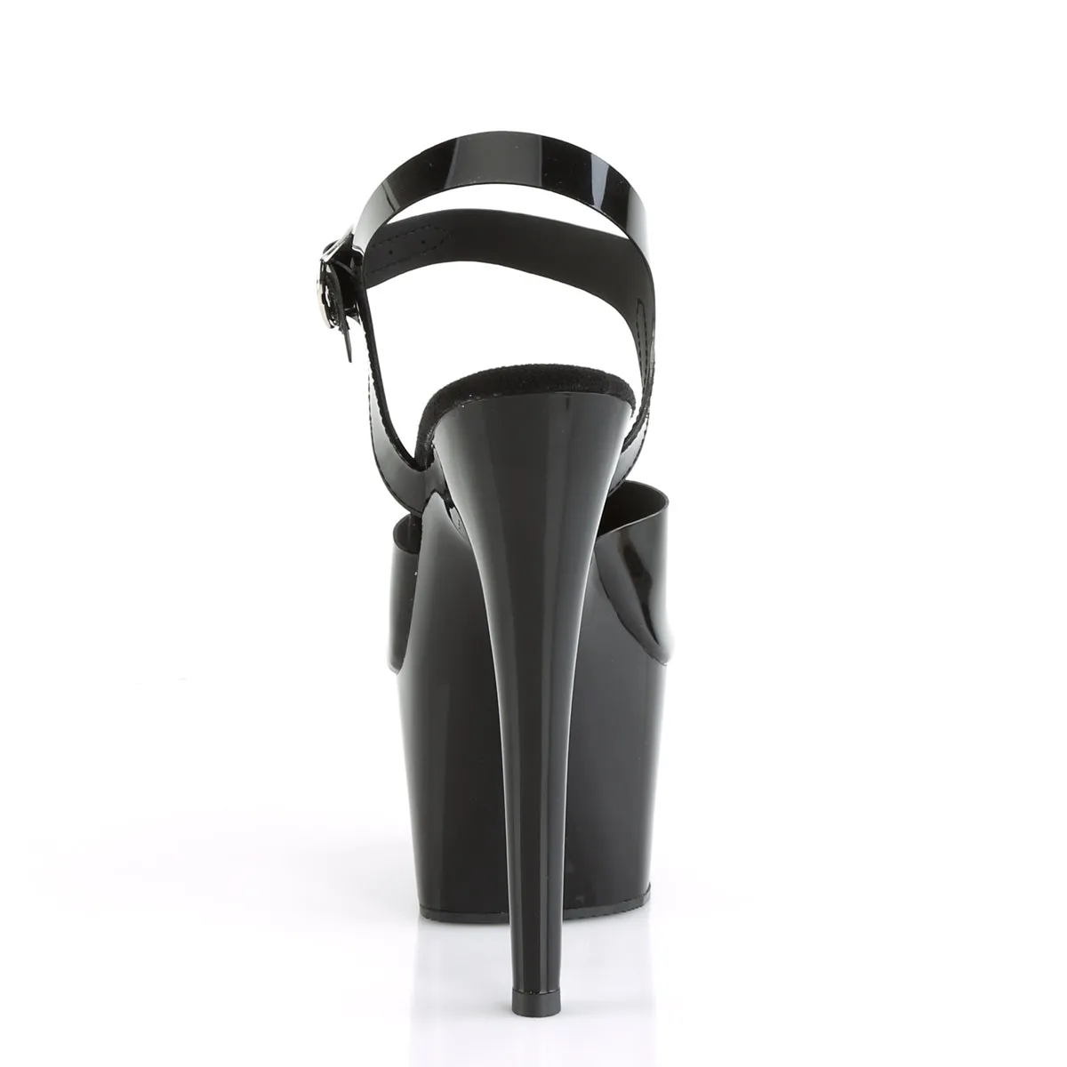 ADORE-708N Pleaser Black (Jelly-Like) TPU Sexy Platform Shoes (Pole Dancing Heels)