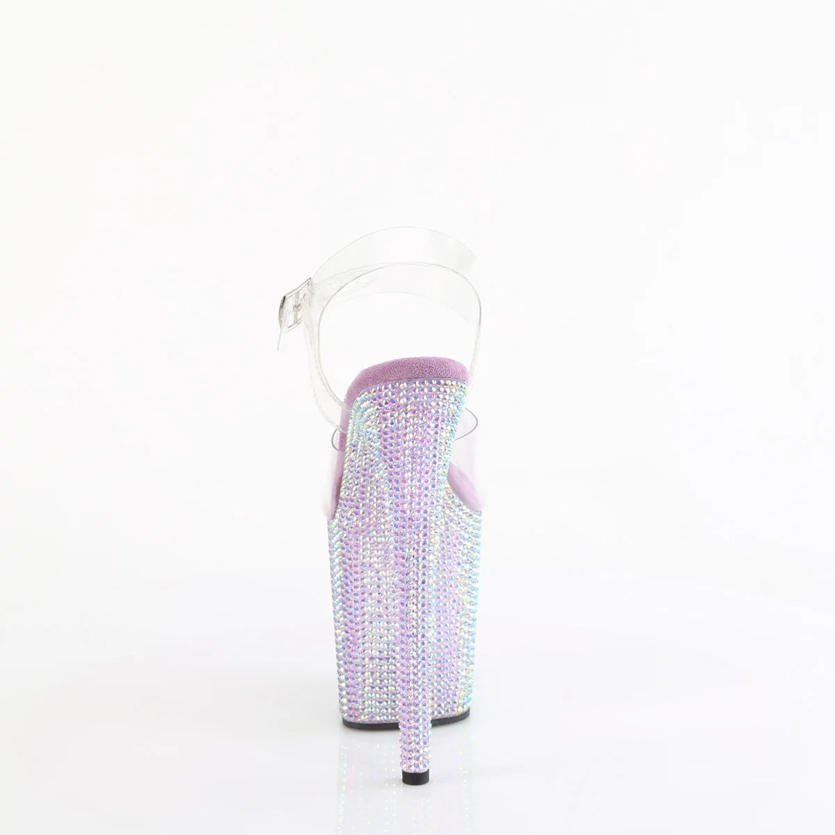 BEJEWELED-808RRS Pleaser Clear/Lavender Sexy Platform Shoes (Pole Dancing Heels)