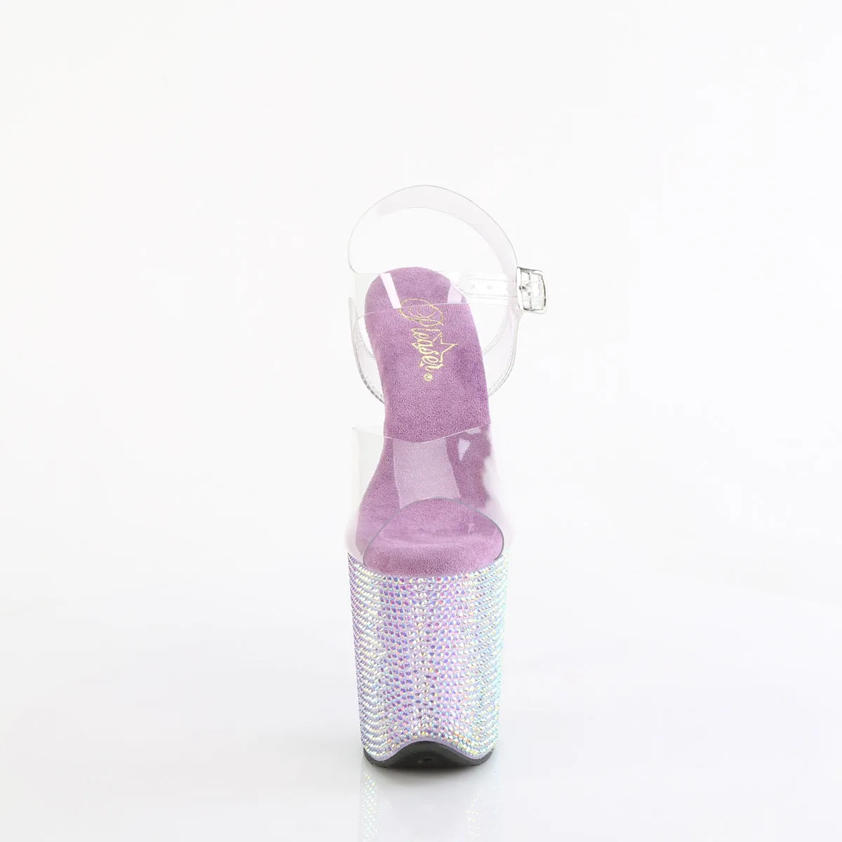 BEJEWELED-808RRS Pleaser Clear/Lavender Sexy Platform Shoes (Pole Dancing Heels)