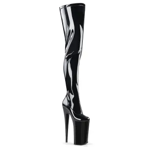 BEYOND-4000 Pleaser Black Stretch Patent Sexy Platform Shoes (Pole Dancing Heels)