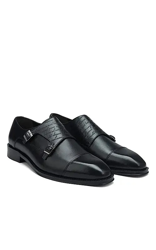 Black Signato Monk Straps