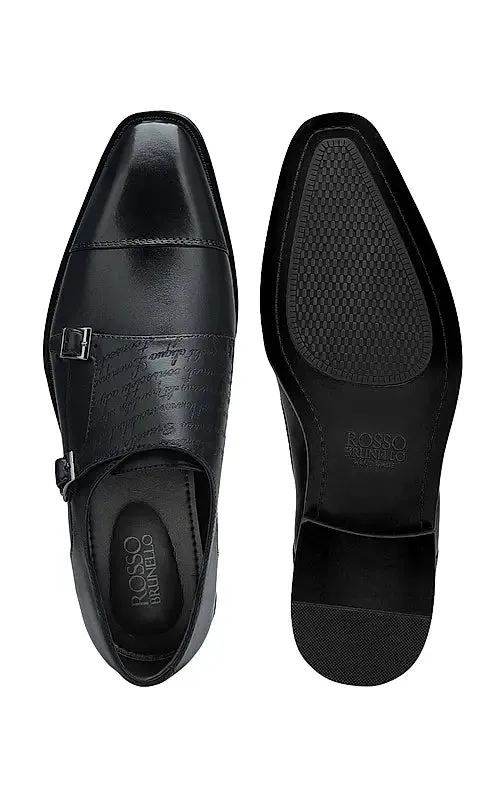 Black Signato Monk Straps