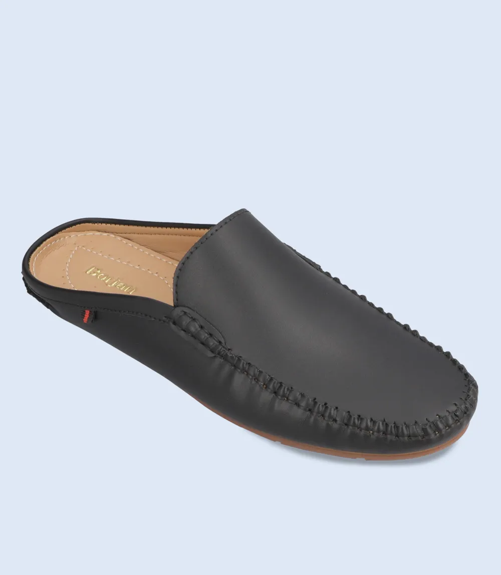 BM6682-BLACK-Men Mules