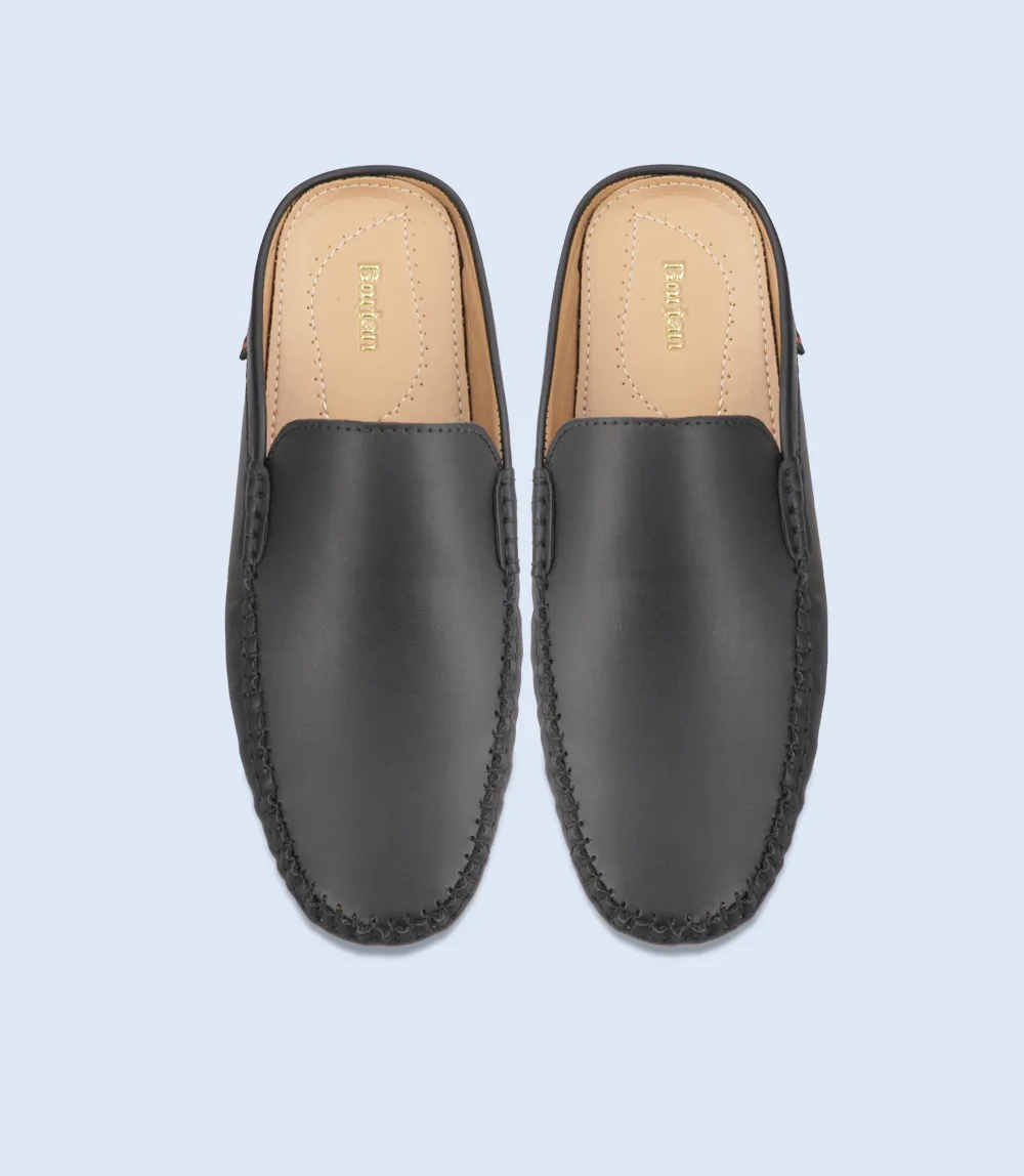 BM6682-BLACK-Men Mules