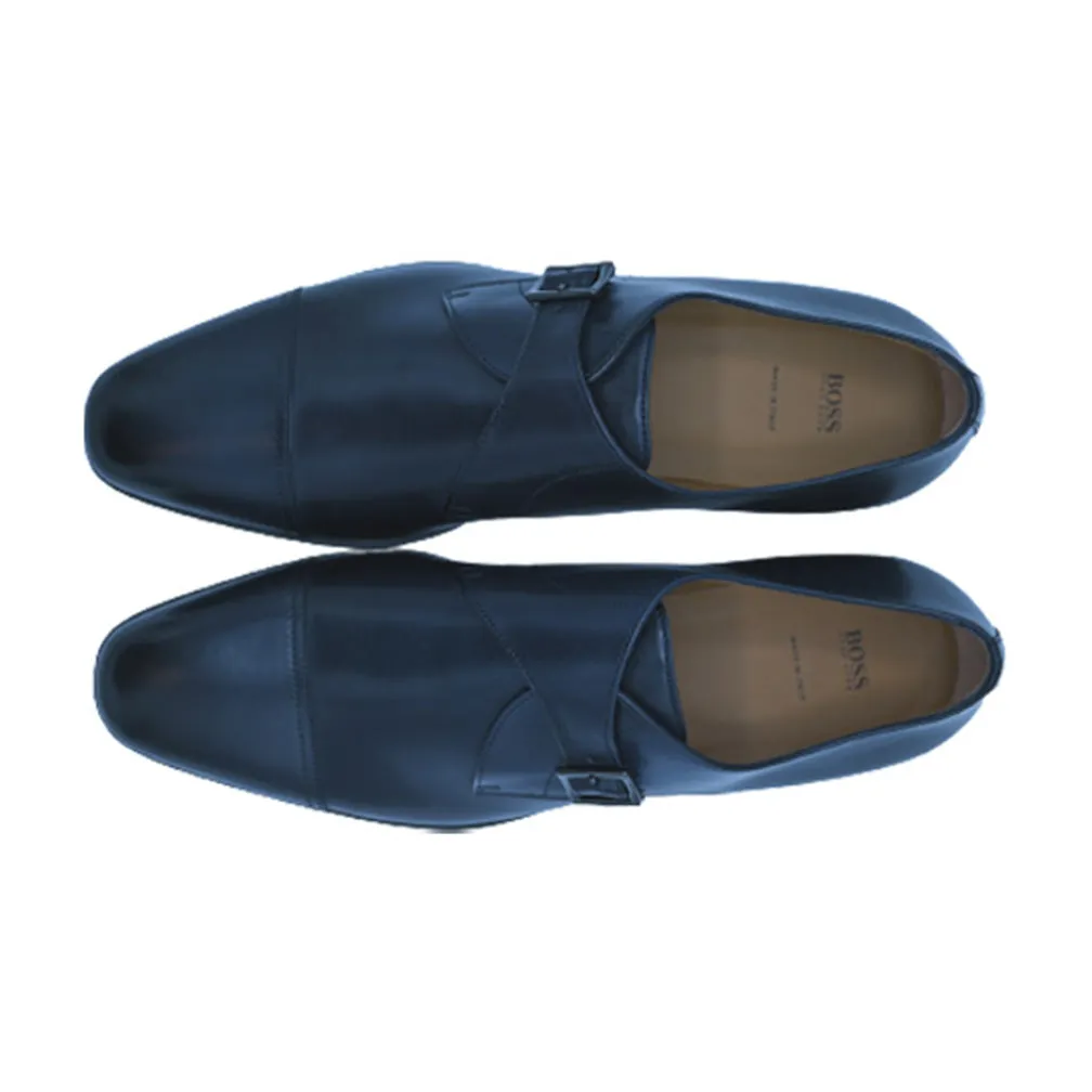 Boss Cap-toe monk shoes in vegetable-tanned leather - TB0365
