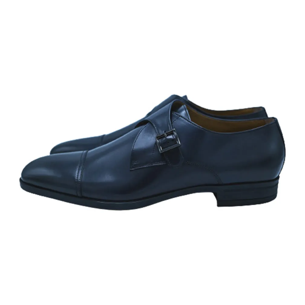 Boss Cap-toe monk shoes in vegetable-tanned leather - TB0365