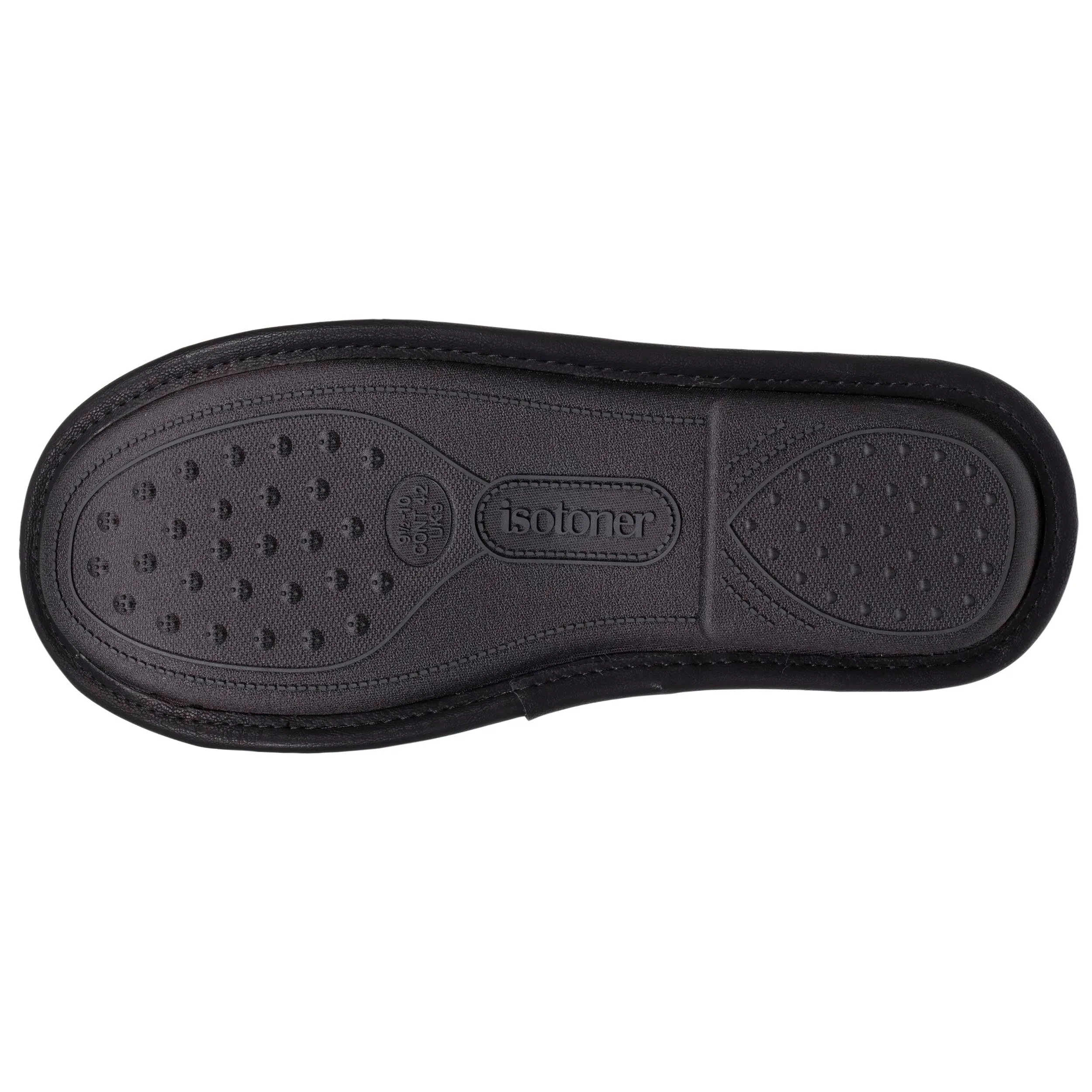 Chausson mules Homme cuir synthétique Noir