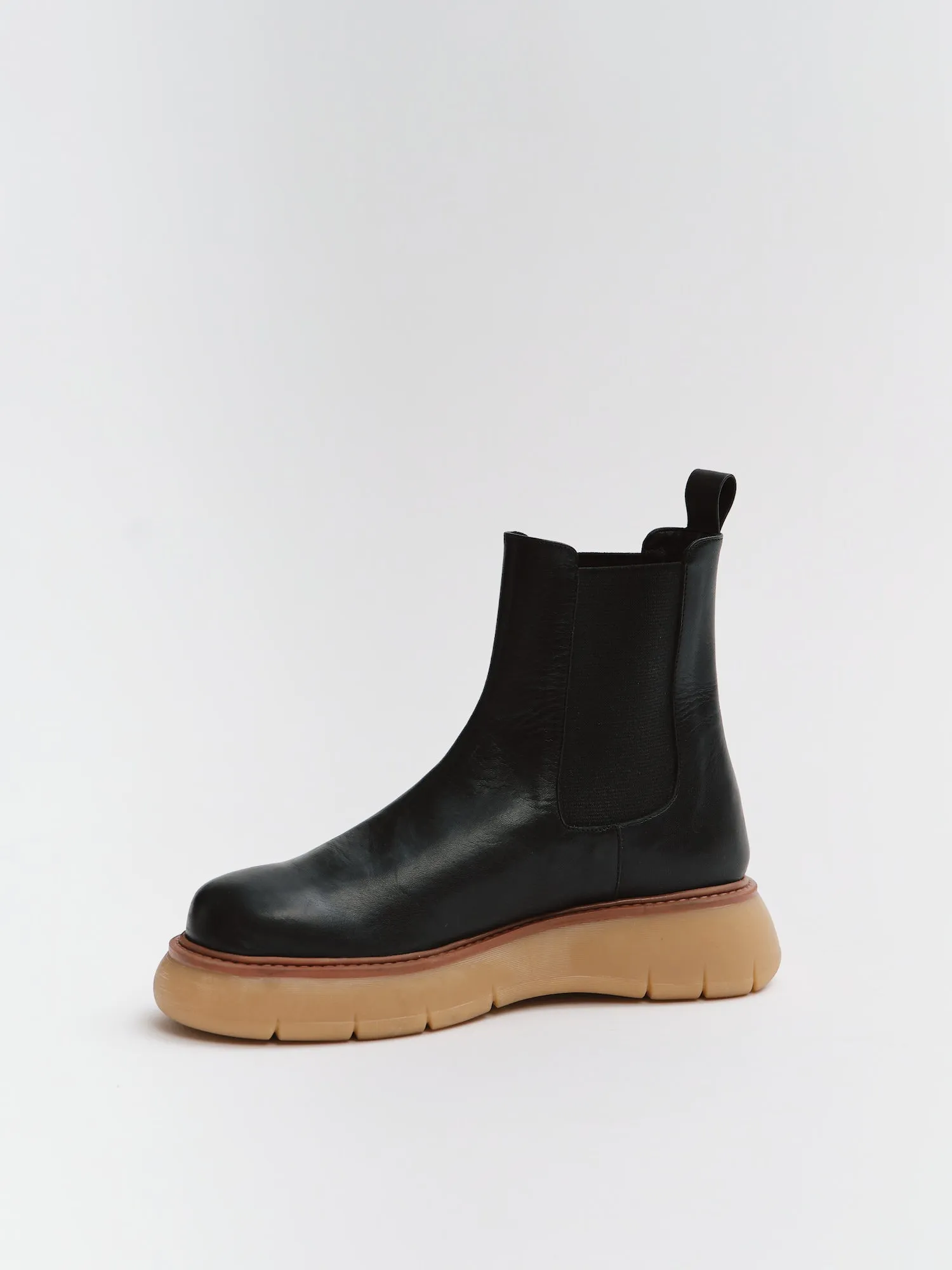 Chunky Round Chelsea Boots