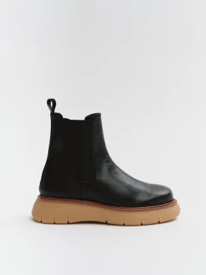 Chunky Round Chelsea Boots