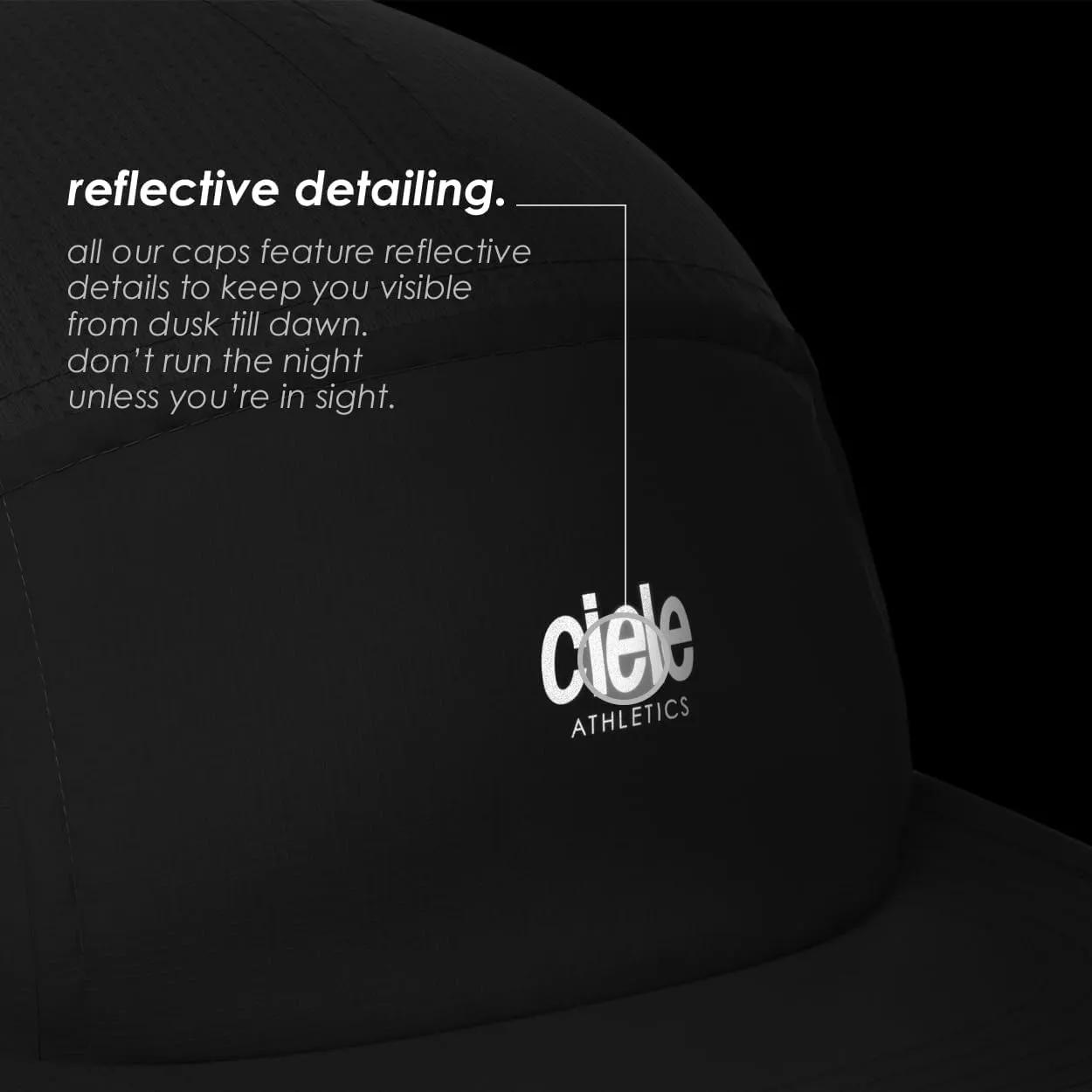 Ciele Athletics ALZCap - Premium, Small Brim, Washable Moisture Wicking Hat with Sun Protection, 5-Panel Knit Running Hat