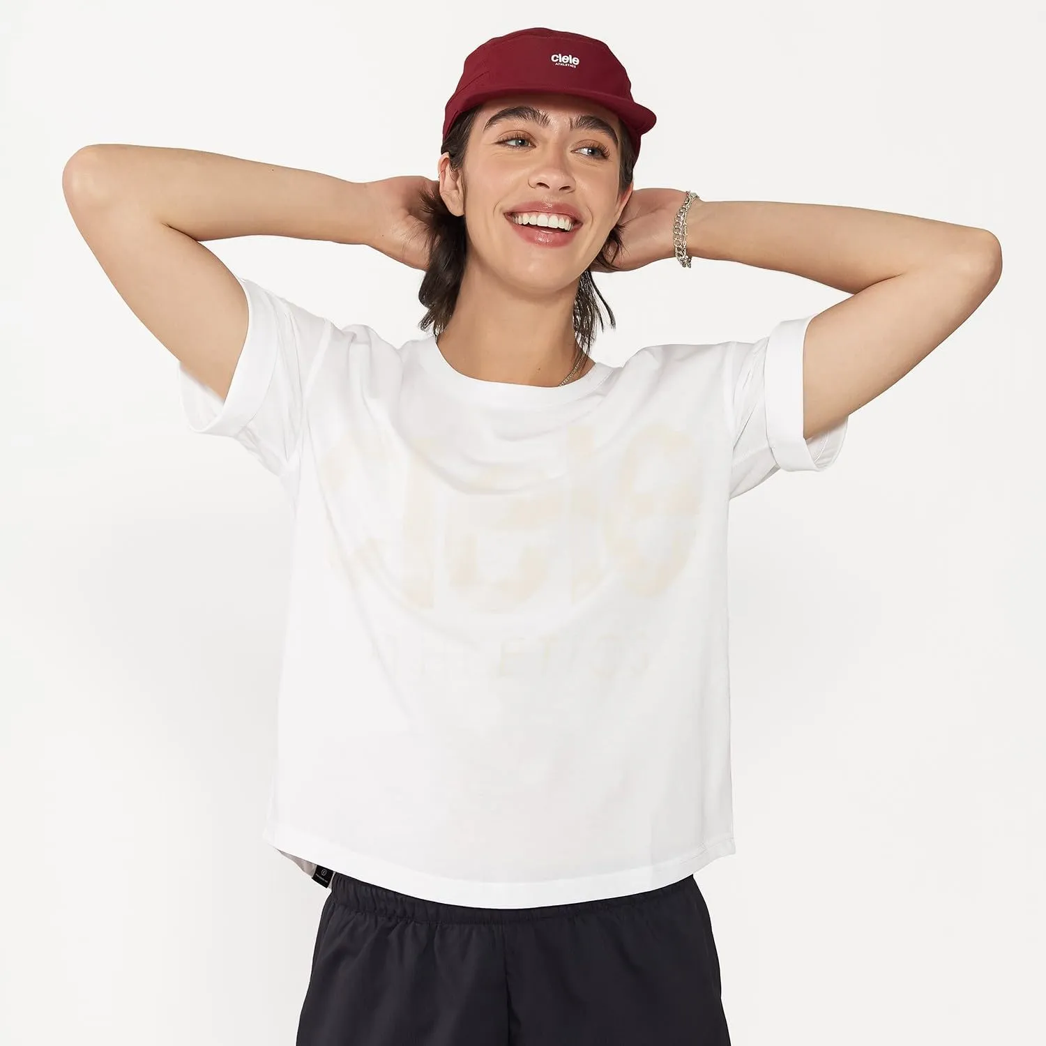 Ciele Athletics ALZCap - Premium, Small Brim, Washable Moisture Wicking Hat with Sun Protection, 5-Panel Knit Running Hat