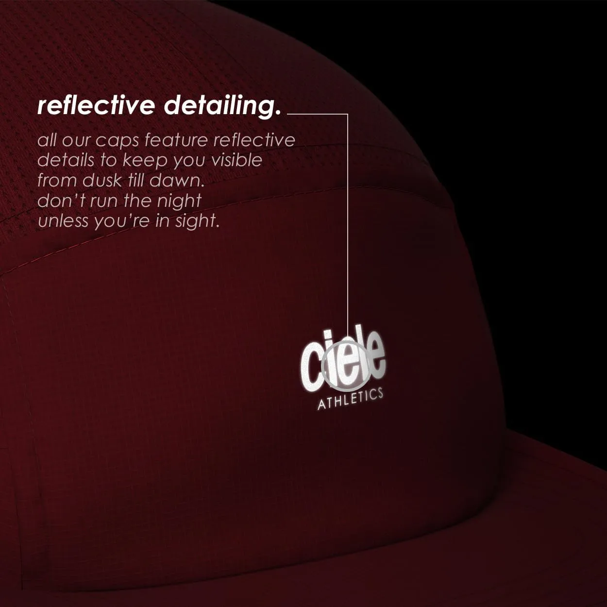 Ciele Athletics ALZCap - Premium, Small Brim, Washable Moisture Wicking Hat with Sun Protection, 5-Panel Knit Running Hat