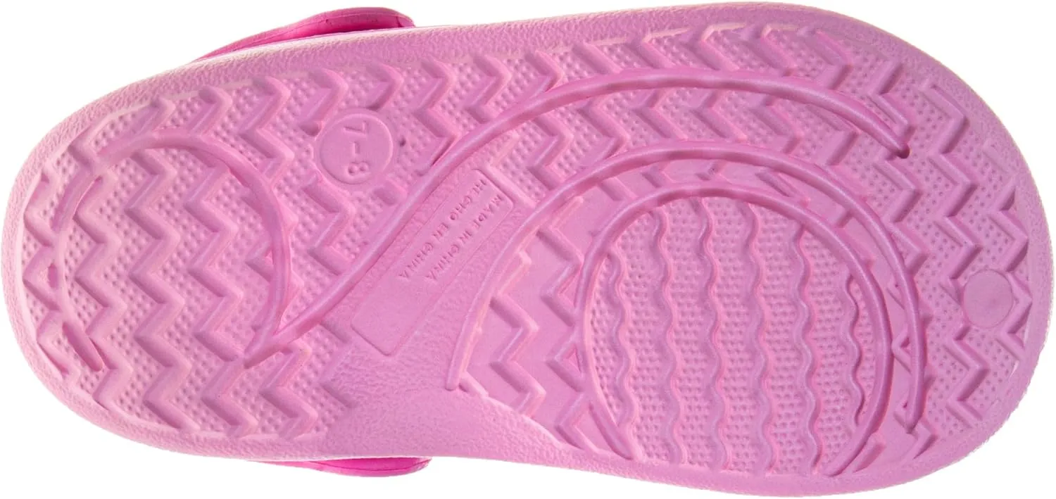 Disney Characters Clog Sandal Waterproof Slip-On Slides for Girls Stitch Frozen Minnie Mouse Closed Toe Clogs (Sizes: 5-10 Toddlers / 11-12 Little Kids)