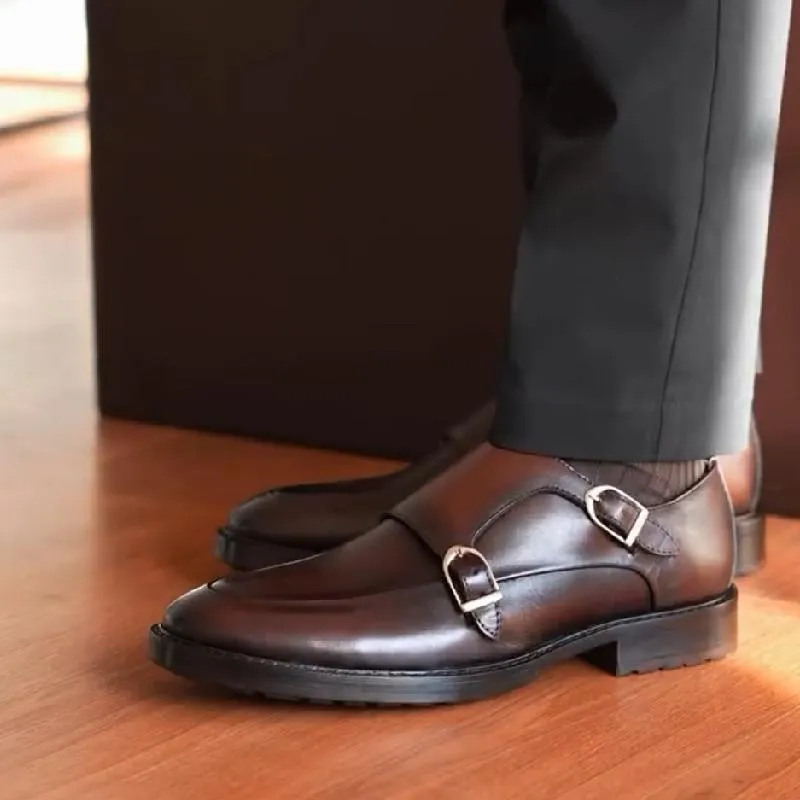 Double Monk Strap Dress Shoes
