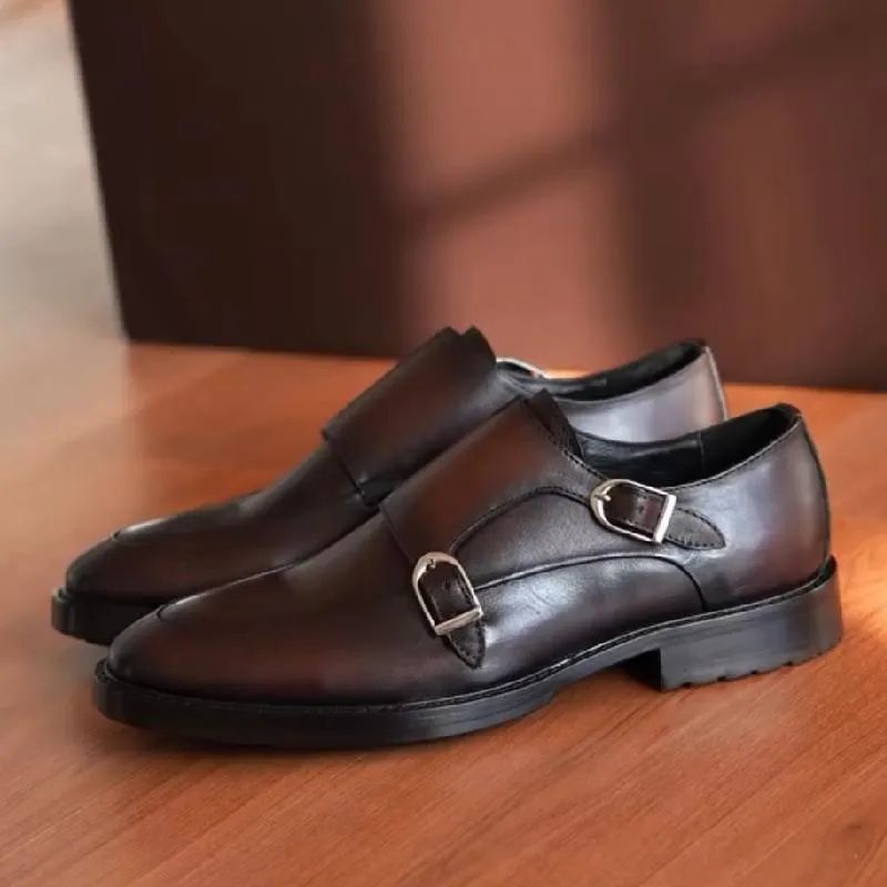 Double Monk Strap Dress Shoes