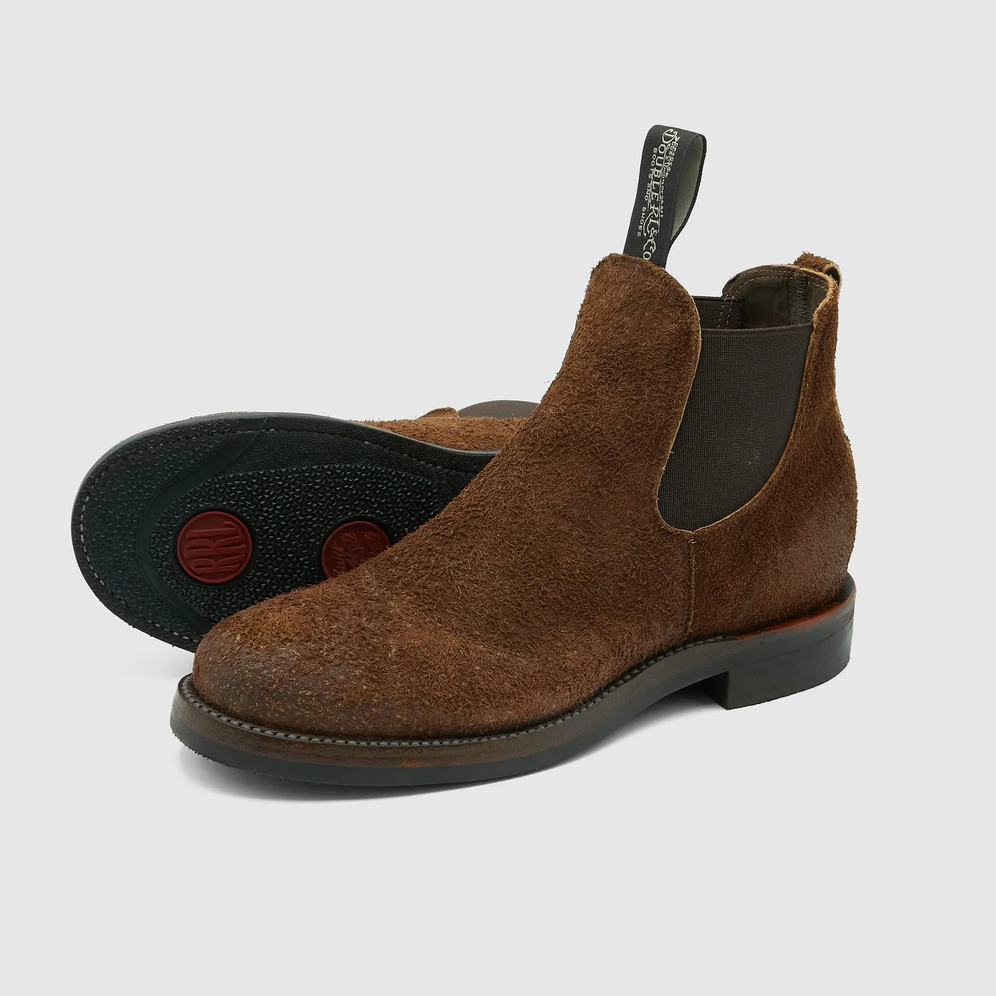 Double RL Congress Roughout Suede Chelsea Boots