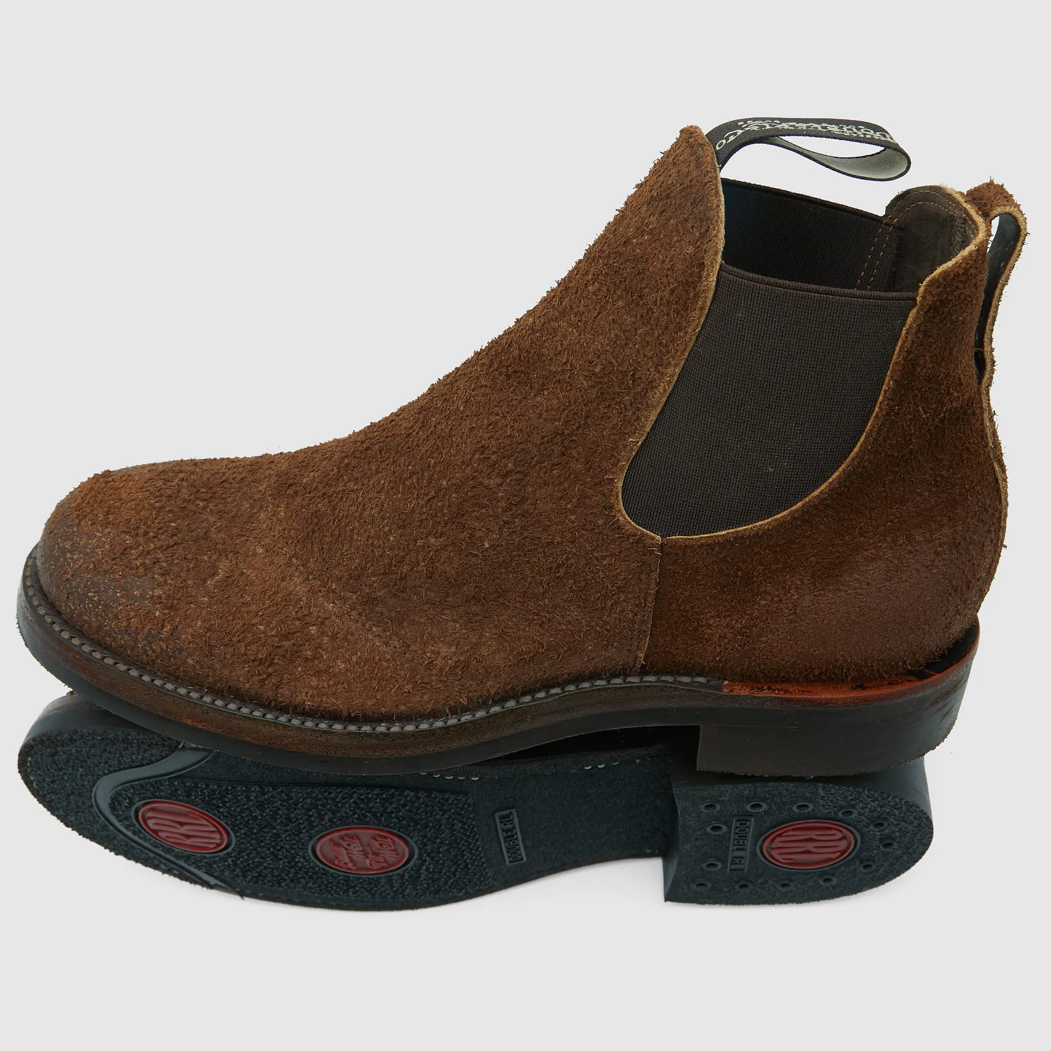 Double RL Congress Roughout Suede Chelsea Boots
