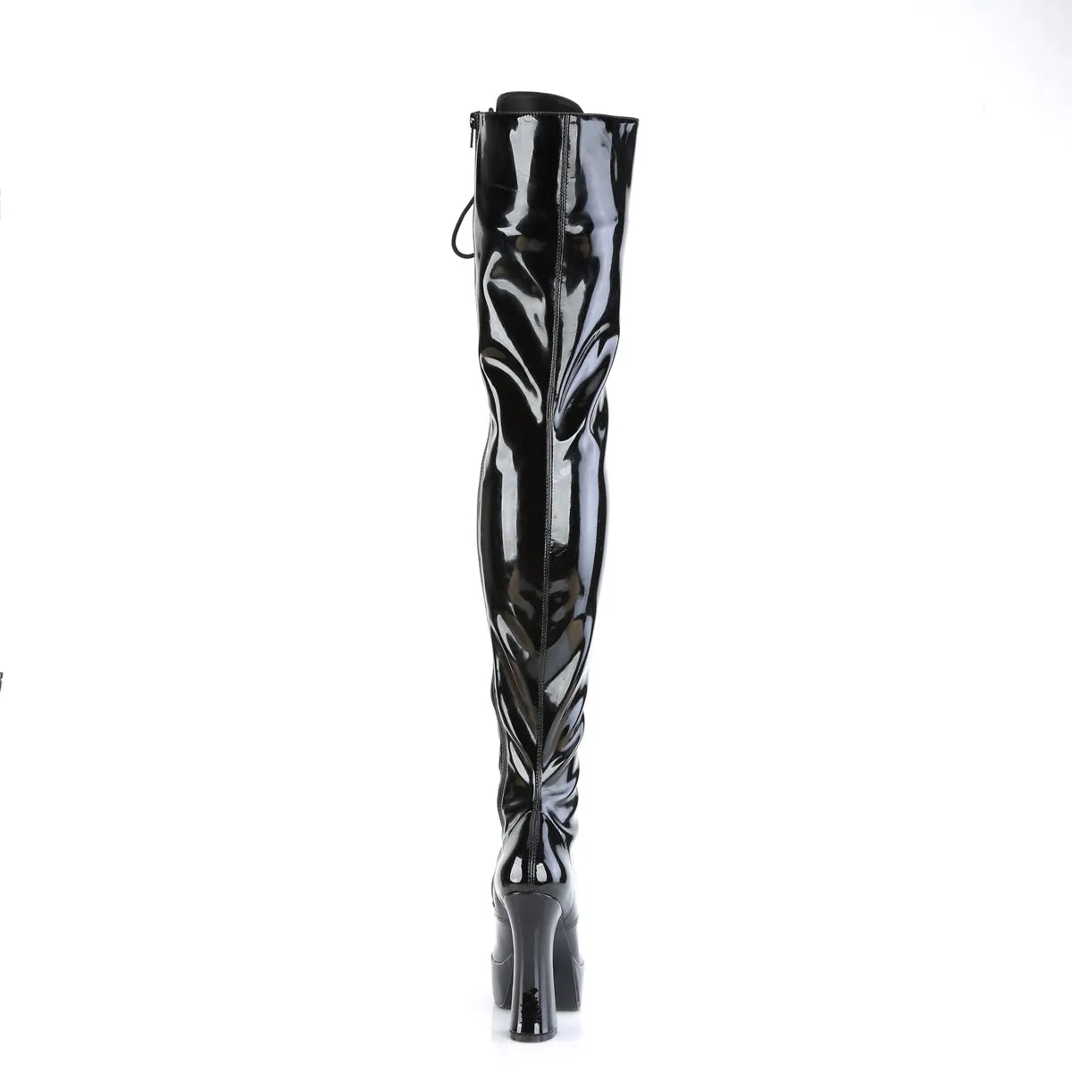 ELECTRA-3023 Pleaser Black Patent Sexy Platform Shoes (Pole Dancing Heels)