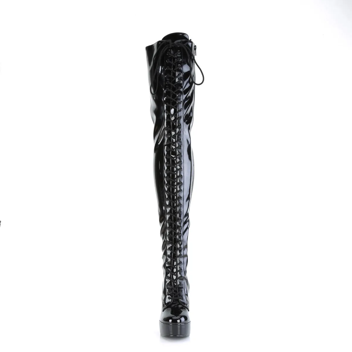 ELECTRA-3023 Pleaser Black Patent Sexy Platform Shoes (Pole Dancing Heels)