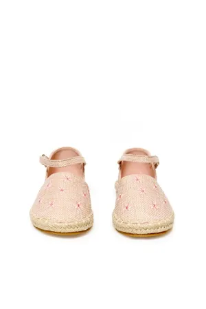 Embroidered espadrilles - Pink