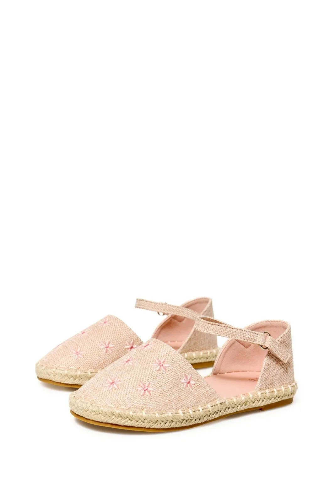 Embroidered espadrilles - Pink