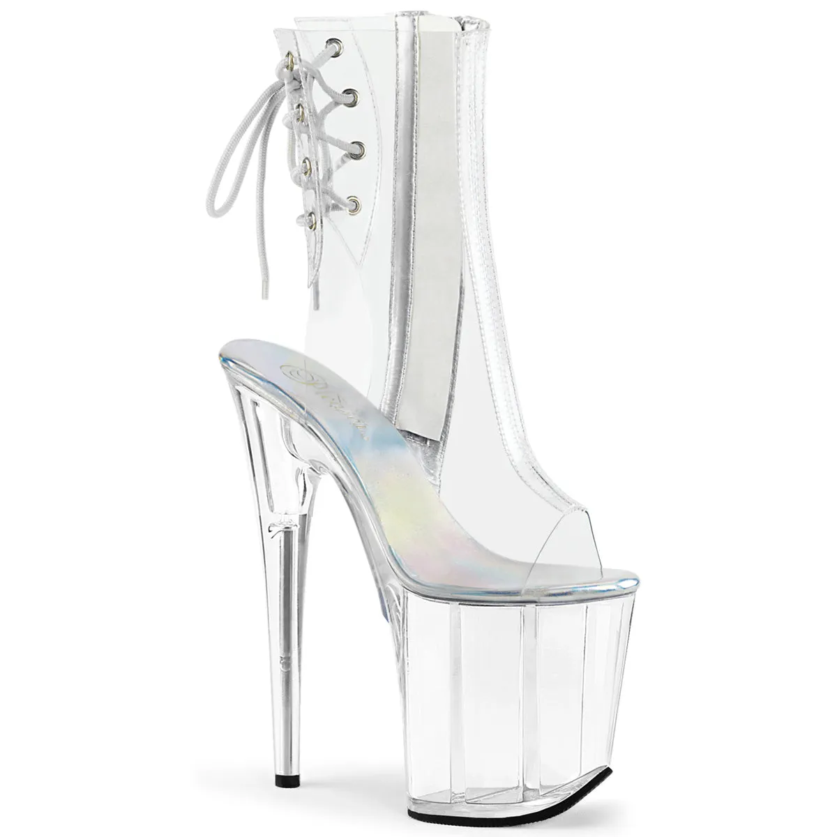 FLAMINGO-1018C Pleaser Clear Sexy Platform Shoes (Pole Dancing Heels)