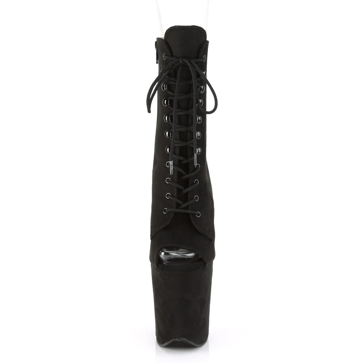 FLAMINGO-1021FS Pleaser Black Faux Suede Sexy Platform Shoes (Pole Dancing Heels)
