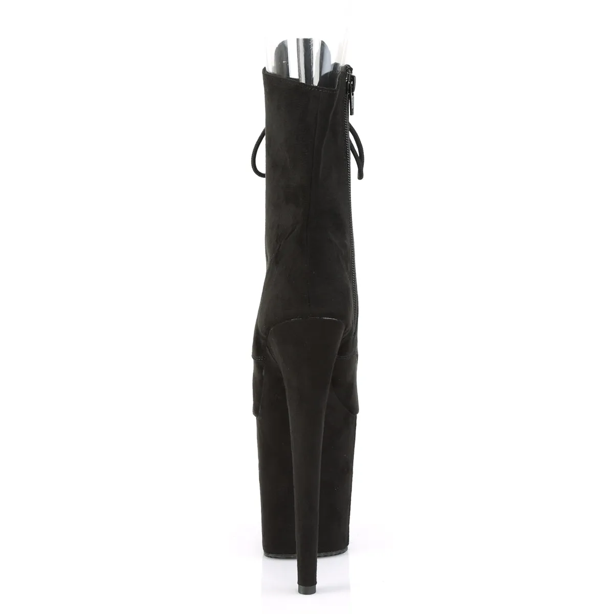 FLAMINGO-1021FS Pleaser Black Faux Suede Sexy Platform Shoes (Pole Dancing Heels)