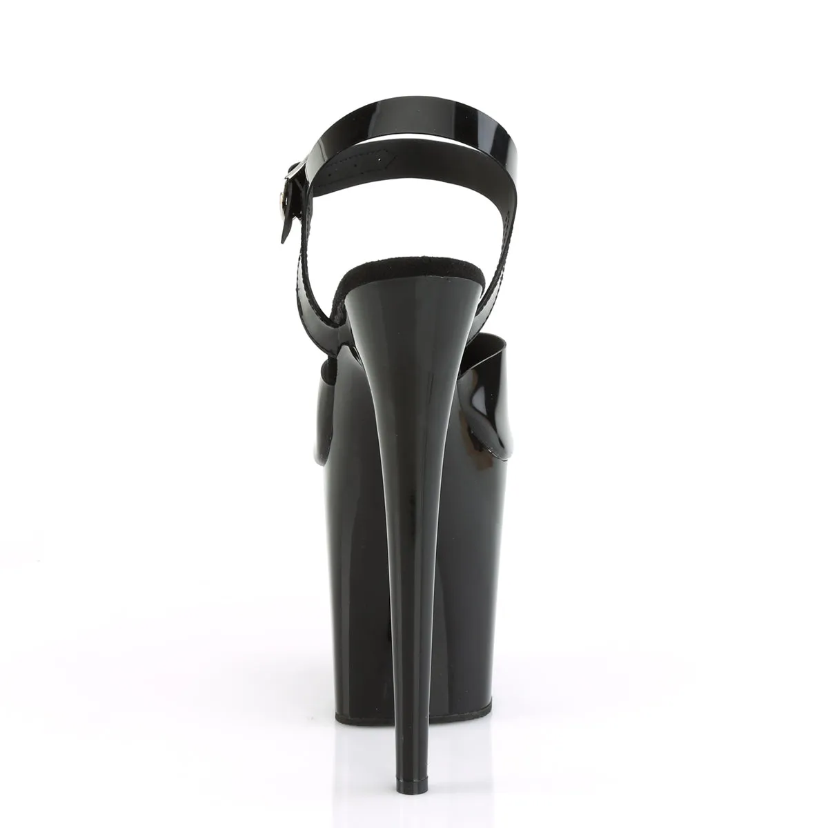 FLAMINGO-808N Pleaser Black (Jelly-Like) TPU Sexy Platform Shoes (Pole Dancing Heels)
