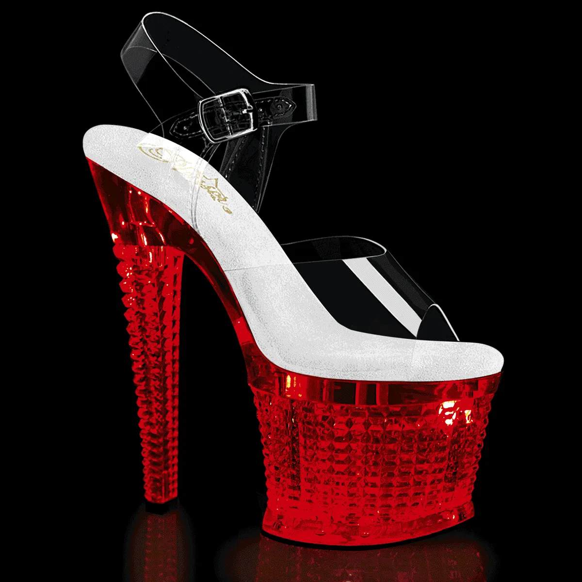 FLASHDANCE-708SPEC Pleaser Clear Sexy Platform Shoes (Pole Dancing Heels)