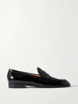 Georgie patent-leather loafers