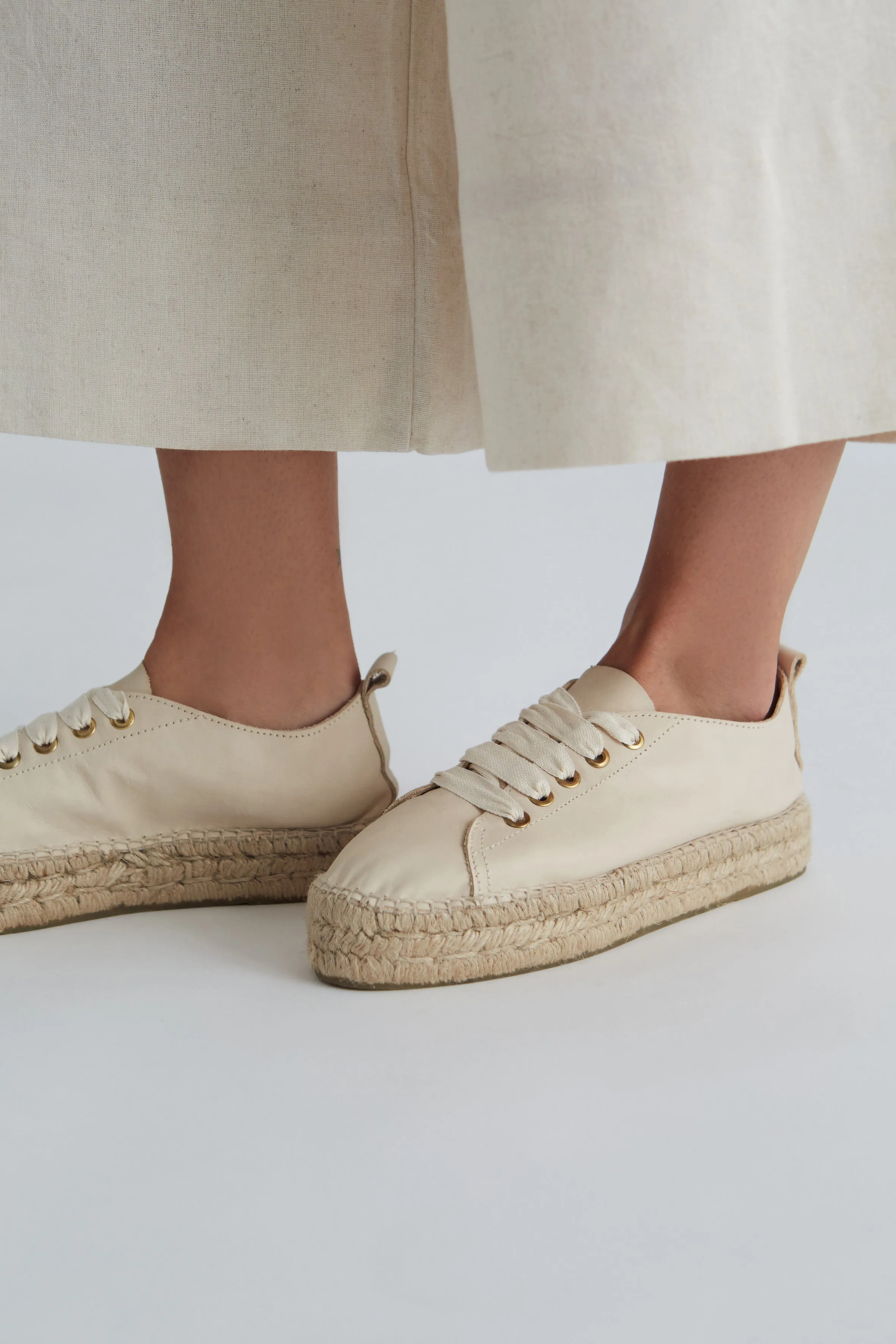 Ivory Sneaker Espadrilles