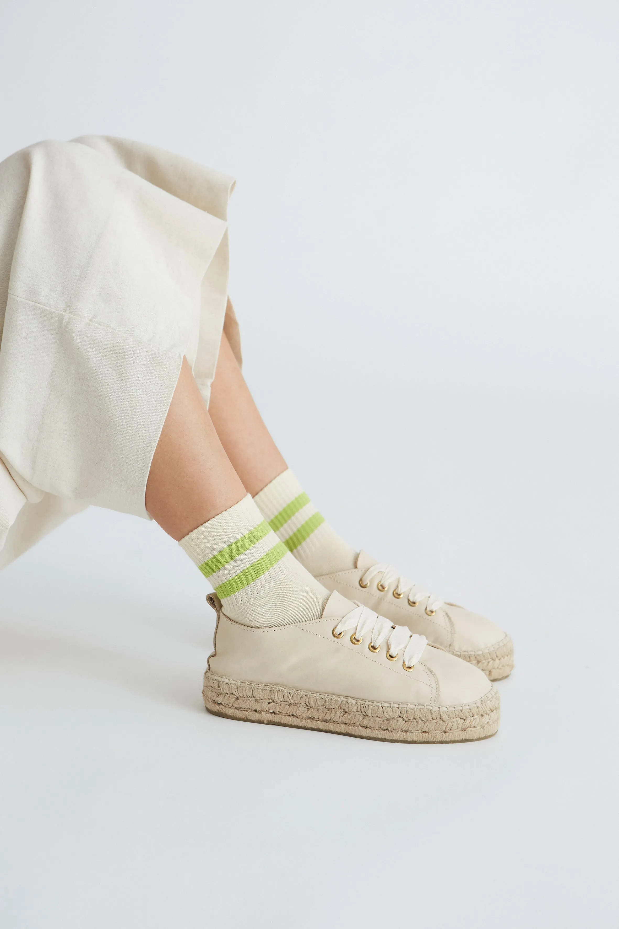 Ivory Sneaker Espadrilles