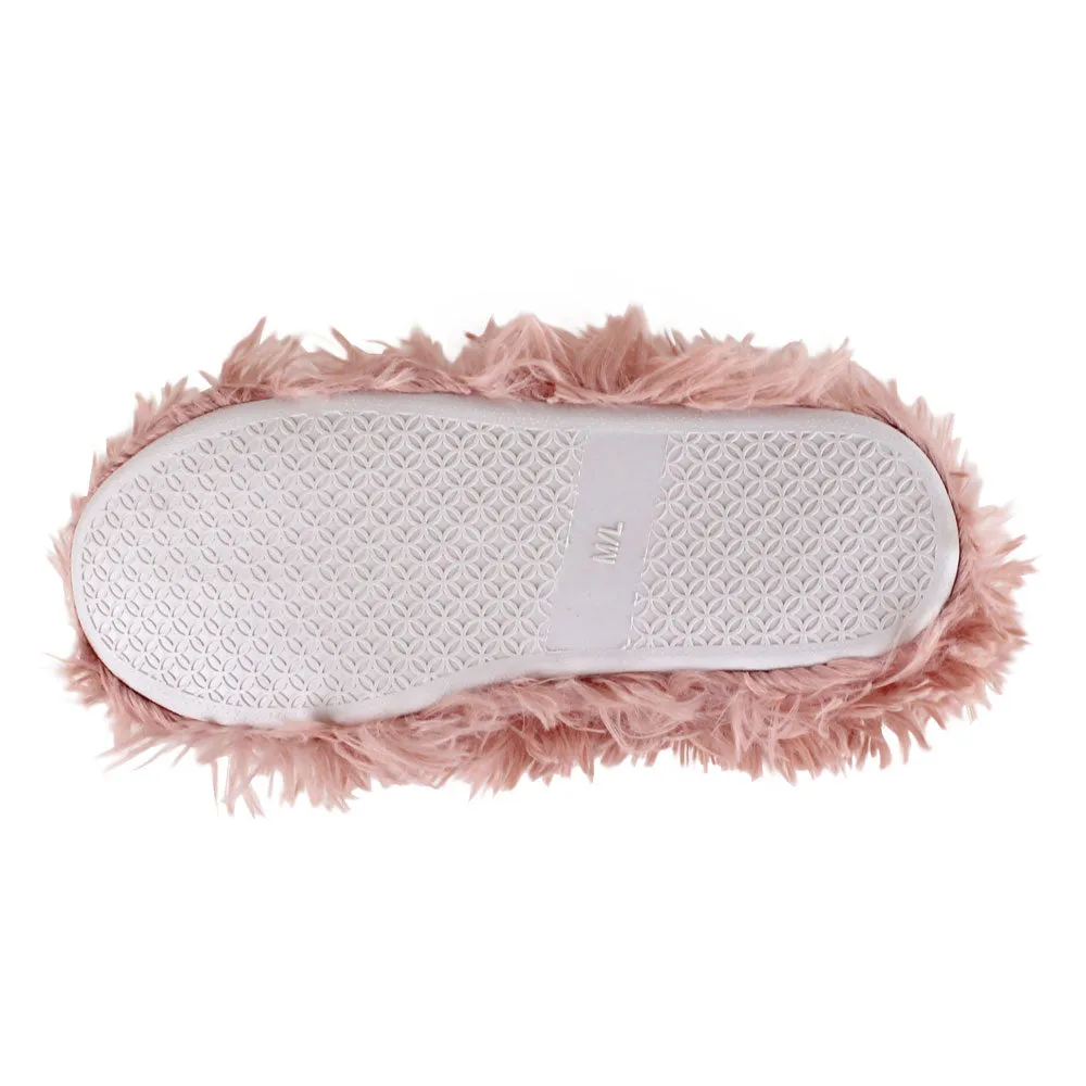 Pink Boot Slippers JulesRoche Cozy Embroidered Non-Slip