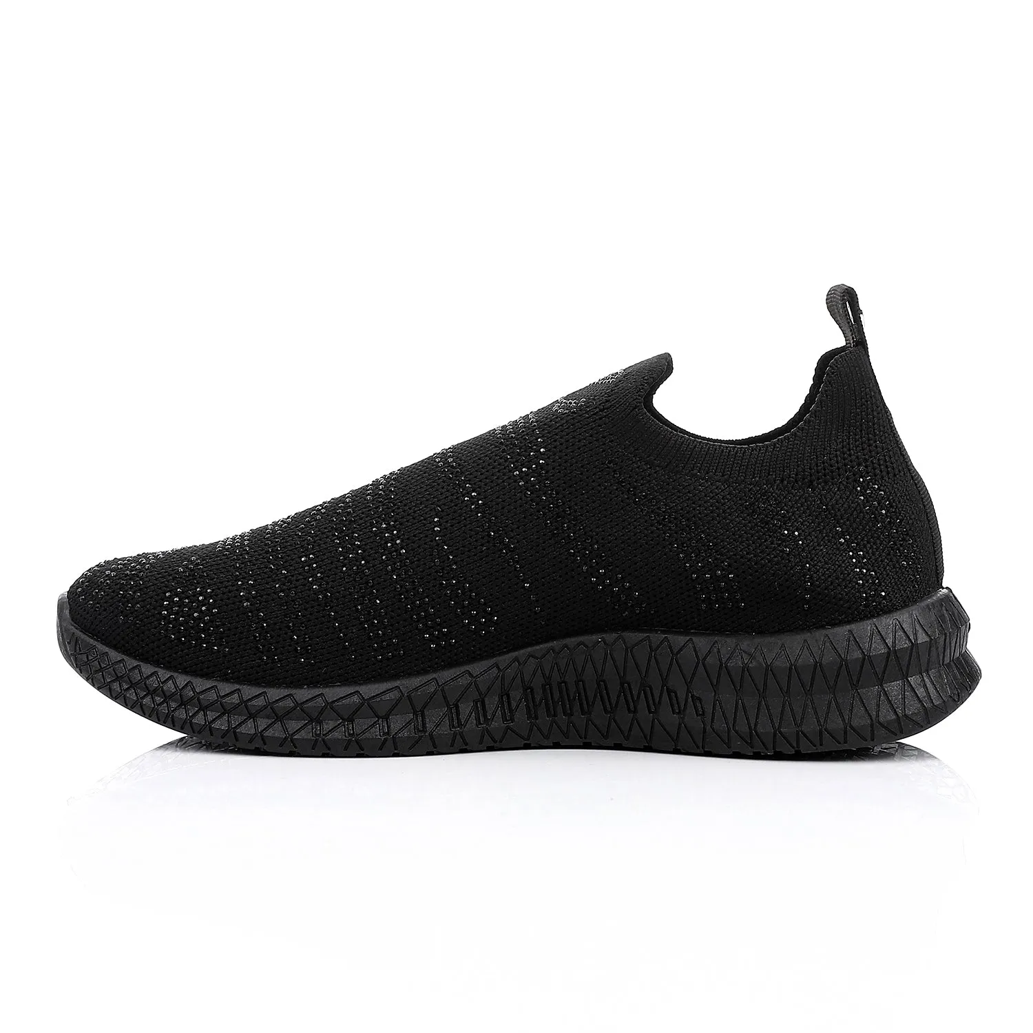 PMA-DVTF-001 Strassed Allover Black Sneaker