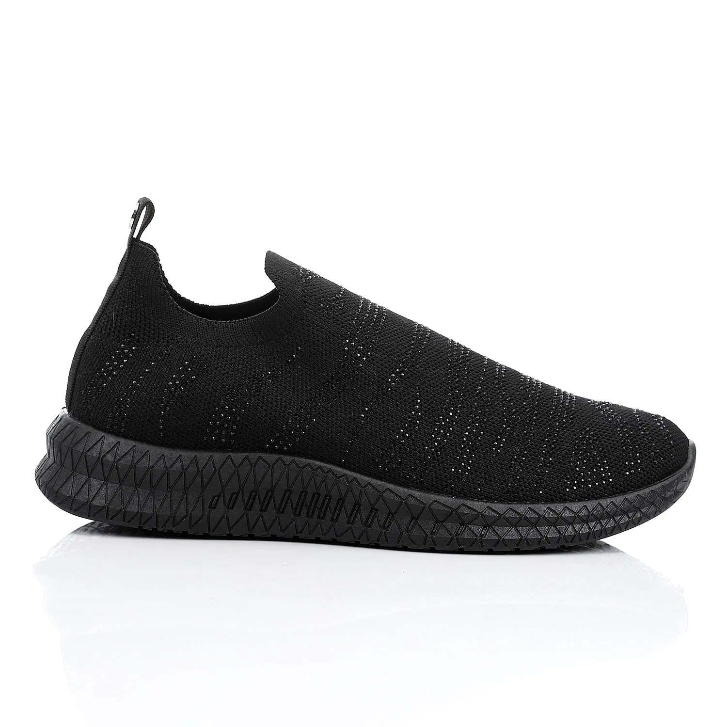 PMA-DVTF-001 Strassed Allover Black Sneaker