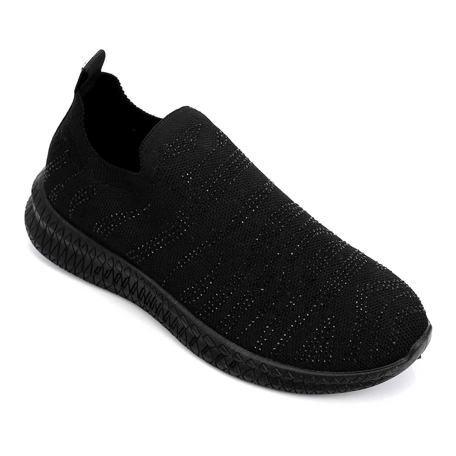 PMA-DVTF-001 Strassed Allover Black Sneaker