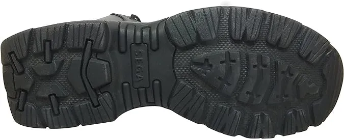QUIVE SEGA Combat 3.O Mid-Calf Black Leather Boots