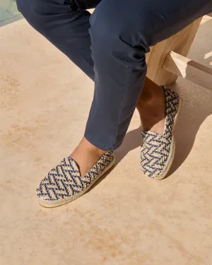 Raffia Zig-Zag Espadrilles - G26C0 - Yucatán Navy Blue And Natural
