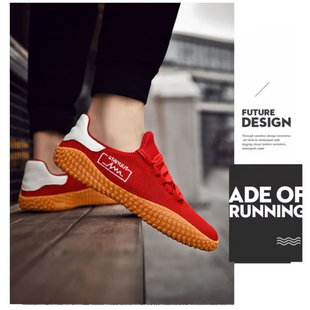 Sneakers Men's Barefoot Lightweight Shoes - Red Size US11.5 = US47