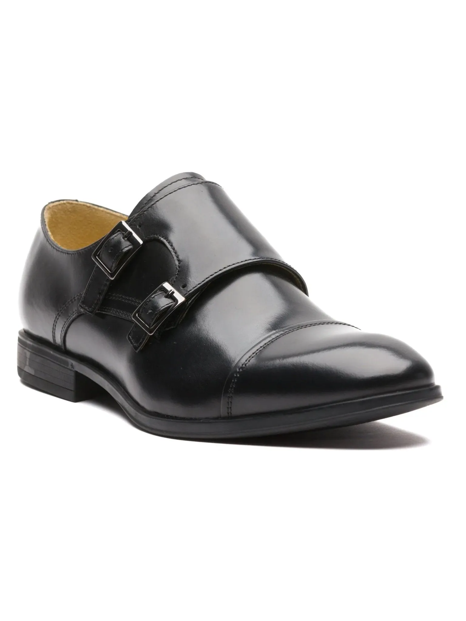 Steptronic - Fresno Mens Shoes / Leather Mens double buckle monk