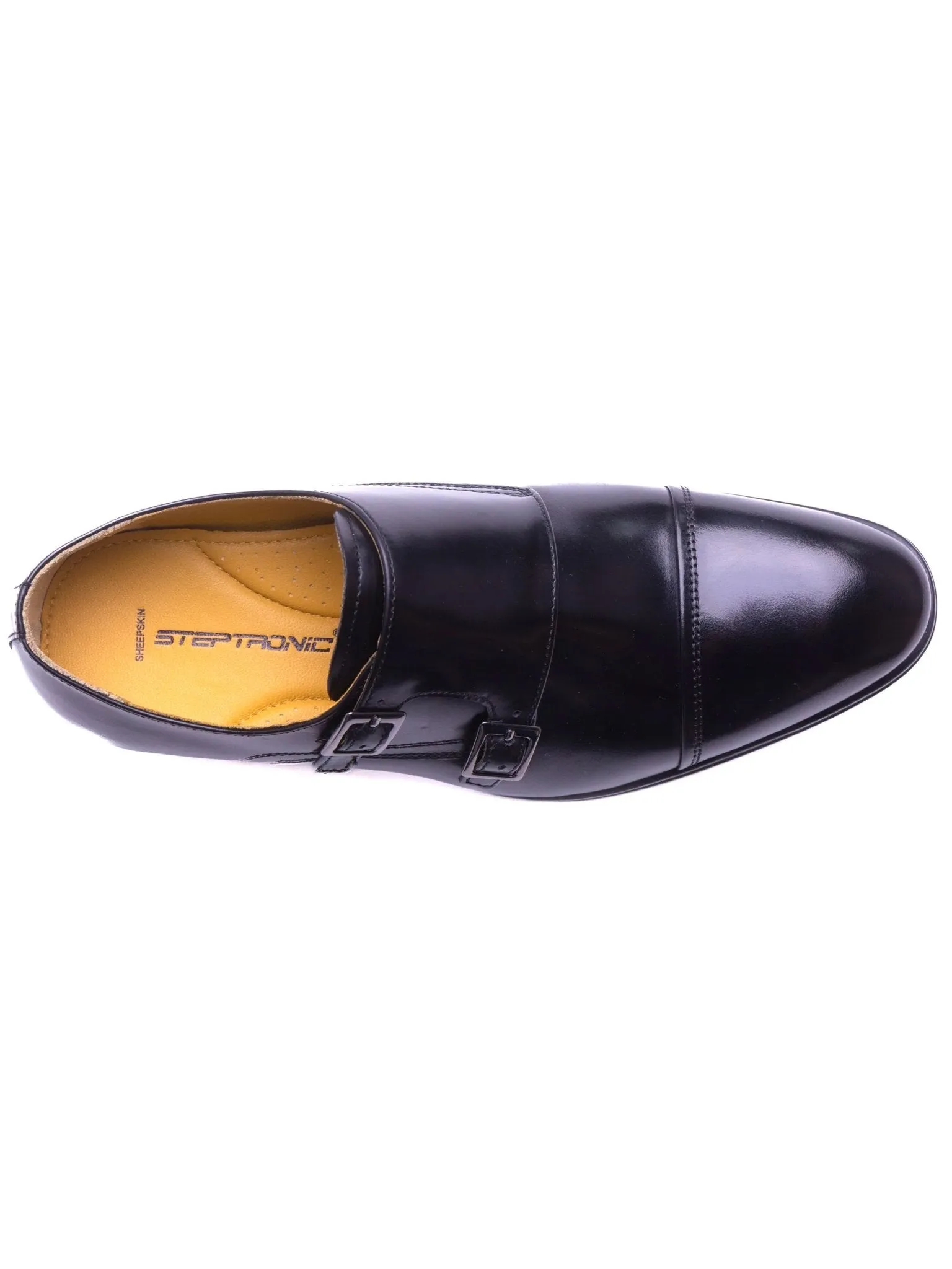 Steptronic - Fresno Mens Shoes / Leather Mens double buckle monk