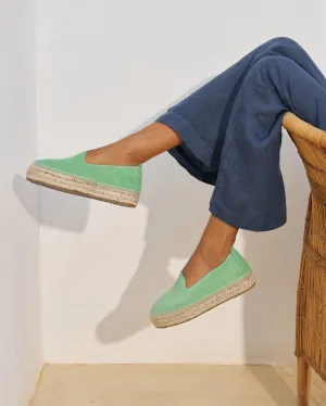 Suede Double Sole Espadrilles - R77D0 - Hamptons Pastel Mint
