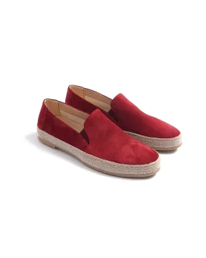 Suede Espadrilles / Chili