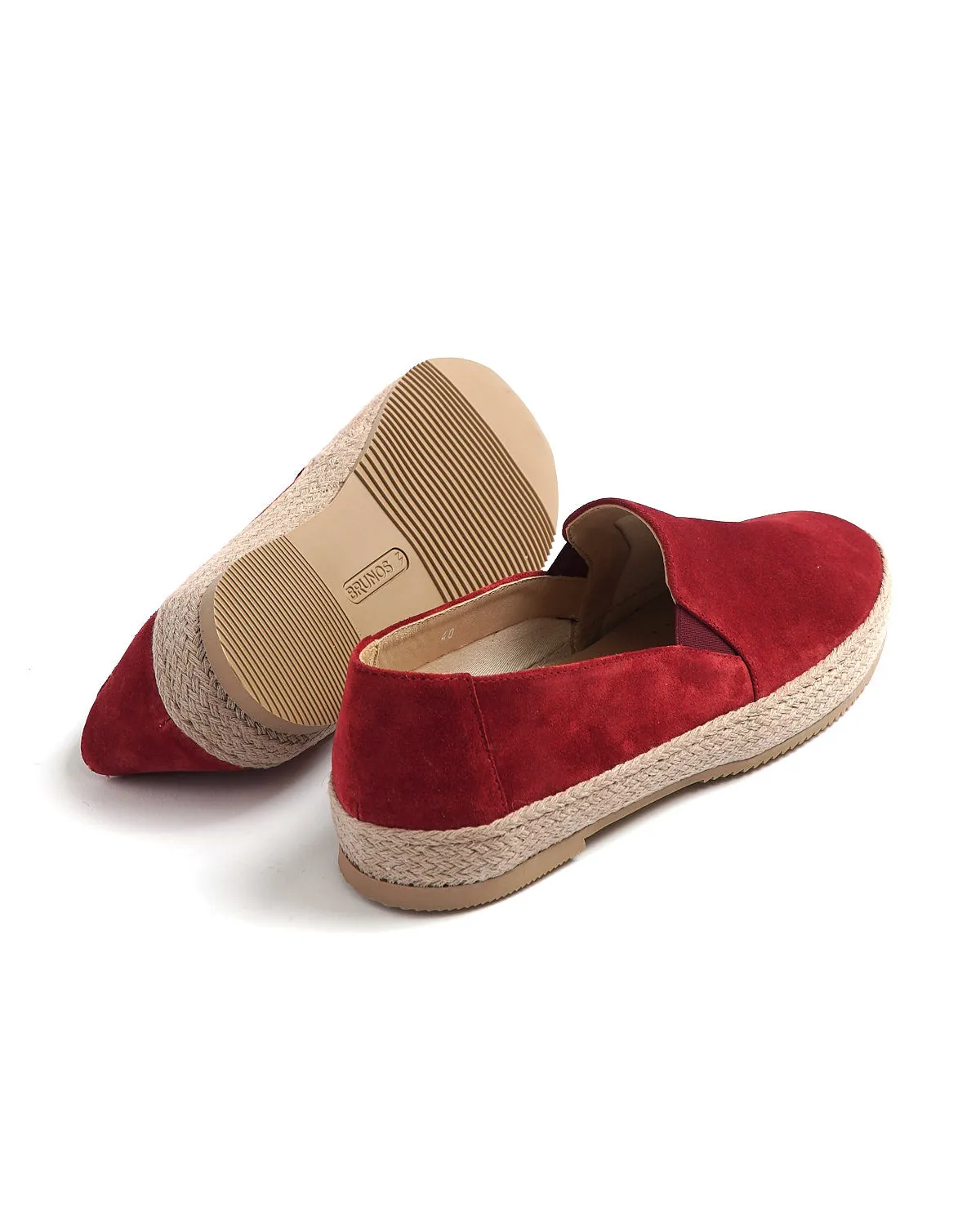 Suede Espadrilles / Chili