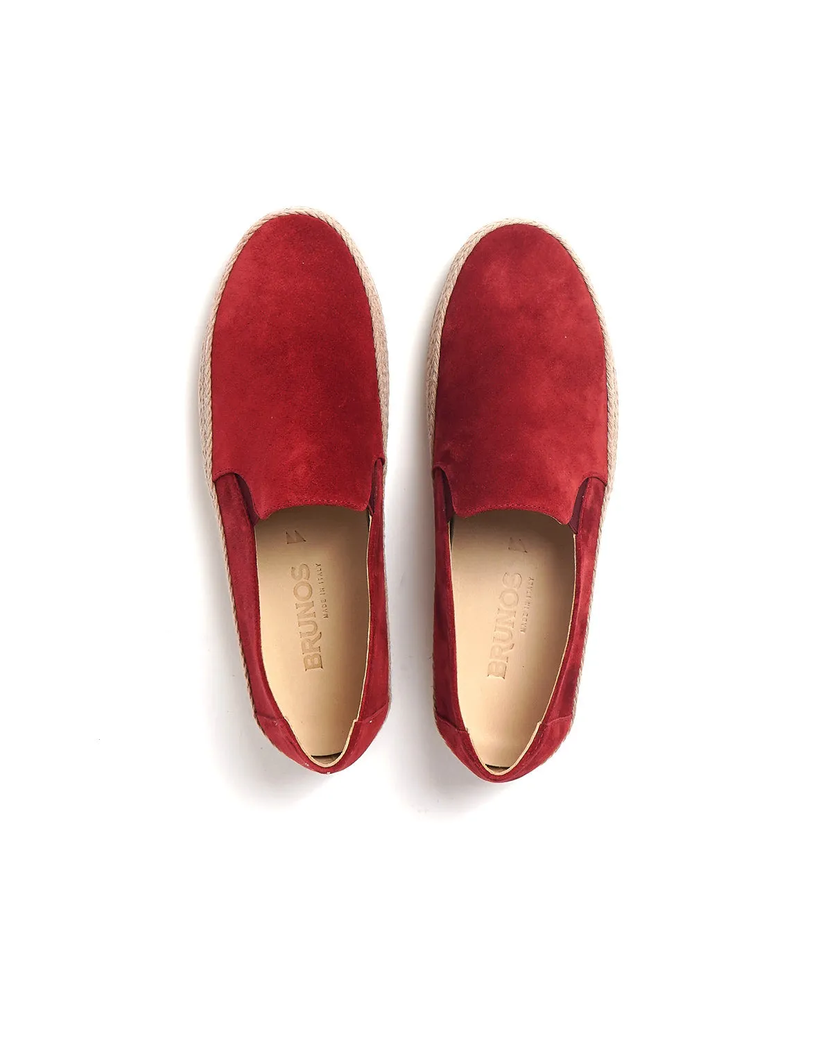 Suede Espadrilles / Chili