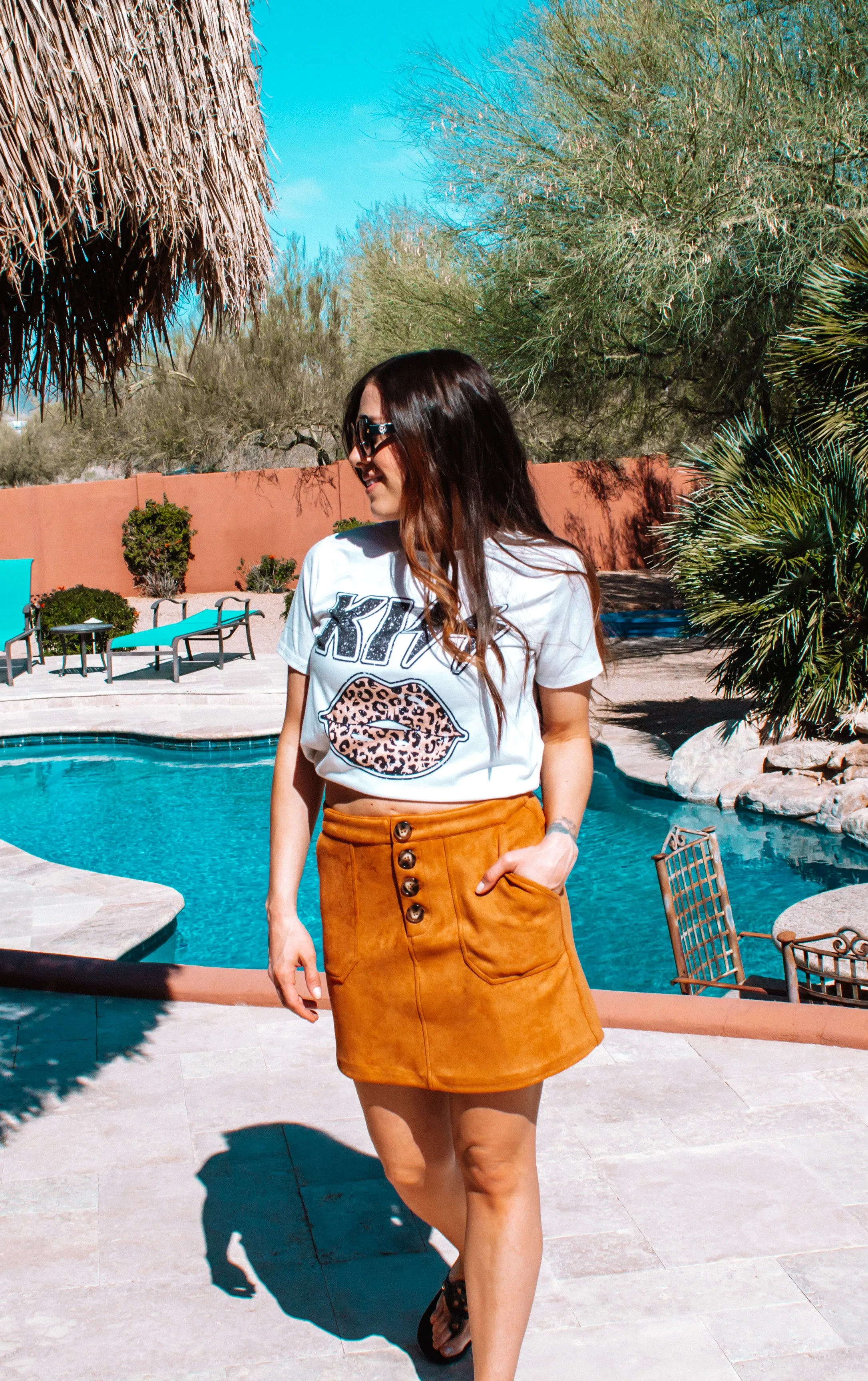 Suede Skirt